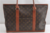 Auth Louis Vuitton Monogram Sac Weekend PM Vintage Tote Hand Bag M42425 LV 7792F