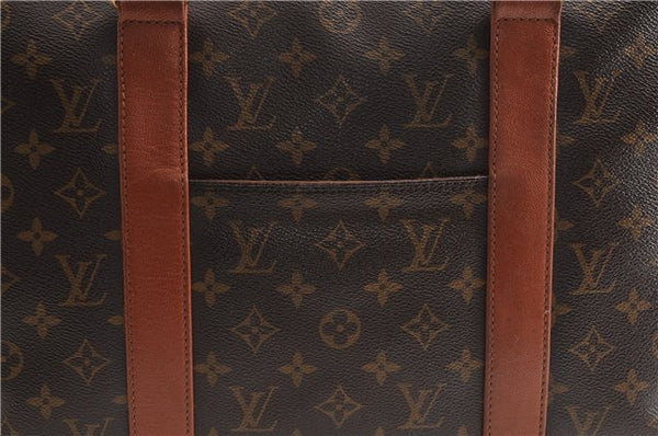 Auth Louis Vuitton Monogram Sac Weekend PM Vintage Tote Hand Bag M42425 LV 7792F