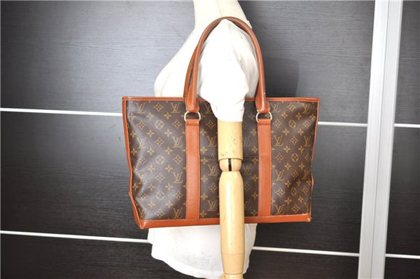 Auth Louis Vuitton Monogram Sac Weekend PM Vintage Tote Hand Bag M42425 LV 7792F
