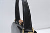 Authentic GUCCI Vintage Bamboo 2way Hand Shoulder Bag Purse Leather Black 7793E