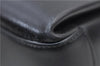 Authentic GUCCI Vintage Bamboo 2way Hand Shoulder Bag Purse Leather Black 7793E