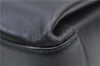 Authentic GUCCI Vintage Bamboo 2way Hand Shoulder Bag Purse Leather Black 7793E