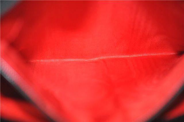 Authentic GUCCI Vintage Bamboo 2way Hand Shoulder Bag Purse Leather Black 7793E