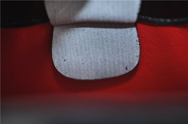 Authentic GUCCI Vintage Bamboo 2way Hand Shoulder Bag Purse Leather Black 7793E