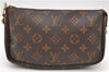 Auth LOUIS VUITTON Monogram Pochette Accessoires Shoulder Cross Body Pouch 7795C