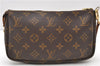 Auth LOUIS VUITTON Monogram Pochette Accessoires Shoulder Cross Body Pouch 7795C