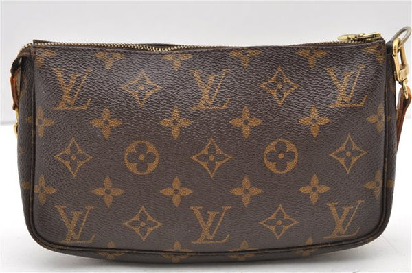 Auth LOUIS VUITTON Monogram Pochette Accessoires Shoulder Cross Body Pouch 7795C