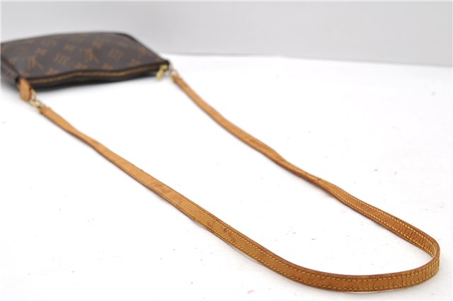 Auth LOUIS VUITTON Monogram Pochette Accessoires Shoulder Cross Body Pouch 7795C
