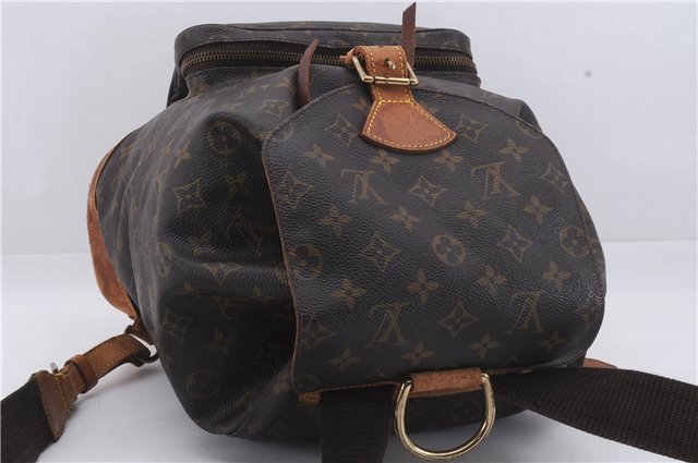 Authentic Louis Vuitton Monogram Montsouris GM Backpack M51135 LV 7795D