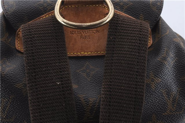 Authentic Louis Vuitton Monogram Montsouris GM Backpack M51135 LV 7795D