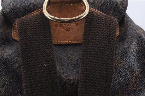 Authentic Louis Vuitton Monogram Montsouris GM Backpack M51135 LV 7795D