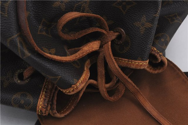 Authentic Louis Vuitton Monogram Montsouris GM Backpack M51135 LV 7795D