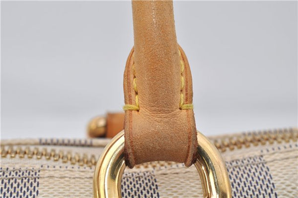 Authentic Louis Vuitton Damier Azur Saleya MM Shoulder Tote Bag N51185 LV 7795E