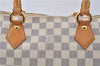 Authentic Louis Vuitton Damier Azur Saleya MM Shoulder Tote Bag N51185 LV 7795E