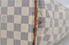 Authentic Louis Vuitton Damier Azur Saleya MM Shoulder Tote Bag N51185 LV 7795E