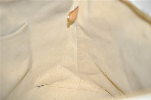 Authentic Louis Vuitton Damier Azur Saleya MM Shoulder Tote Bag N51185 LV 7795E