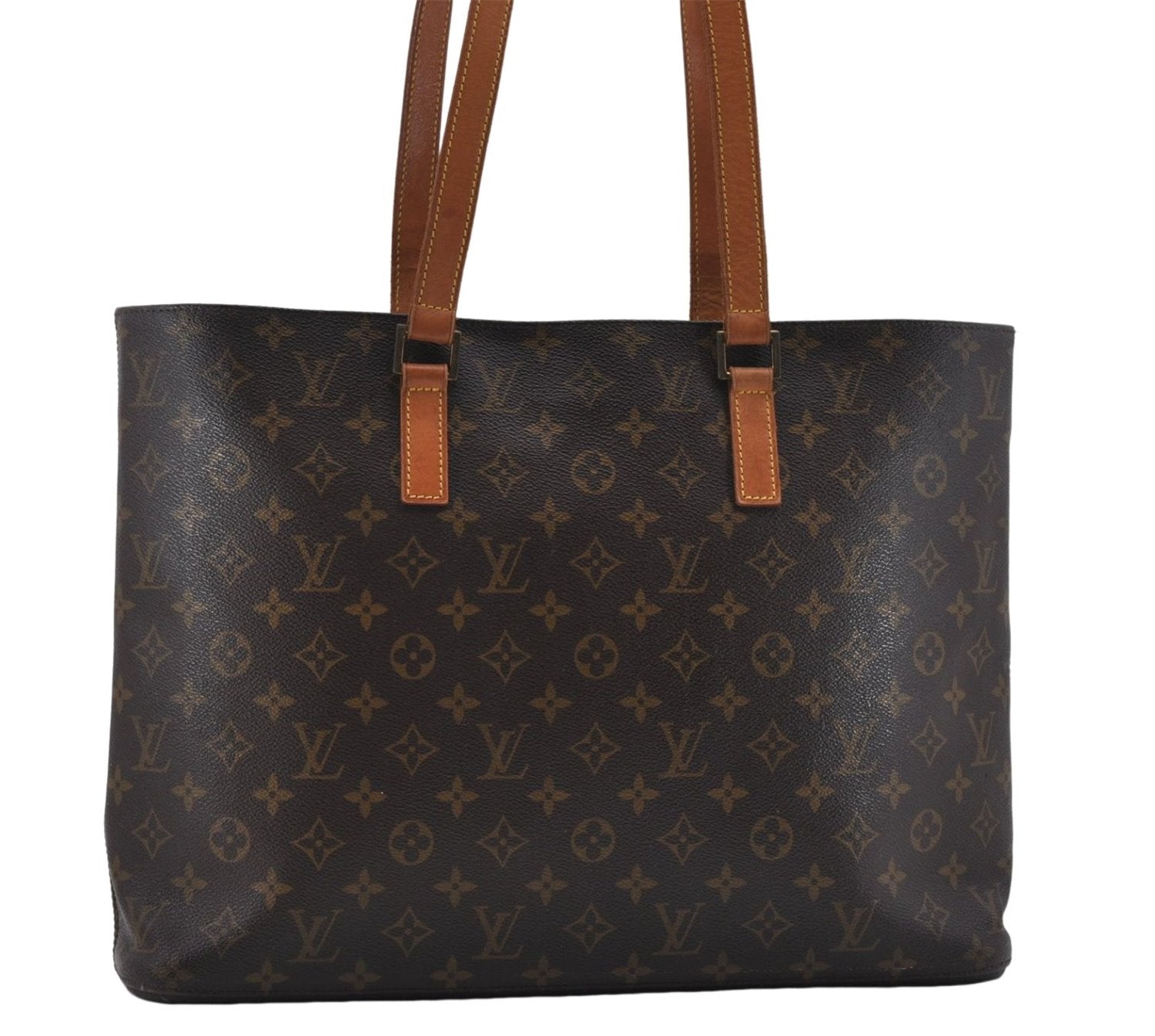 Authentic Louis Vuitton Monogram Luco Shoulder Tote Bag M51155 LV 7796D