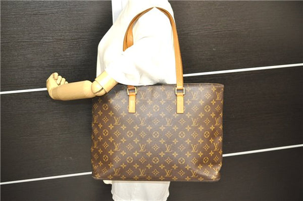 Authentic Louis Vuitton Monogram Luco Shoulder Tote Bag M51155 LV 7796D