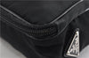 Authentic PRADA Nylon Tessuto Leather Shoulder Cross Body Bag Purse Black 7798F