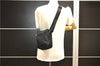 Authentic PRADA Nylon Tessuto Leather Shoulder Cross Body Bag Purse Black 7798F