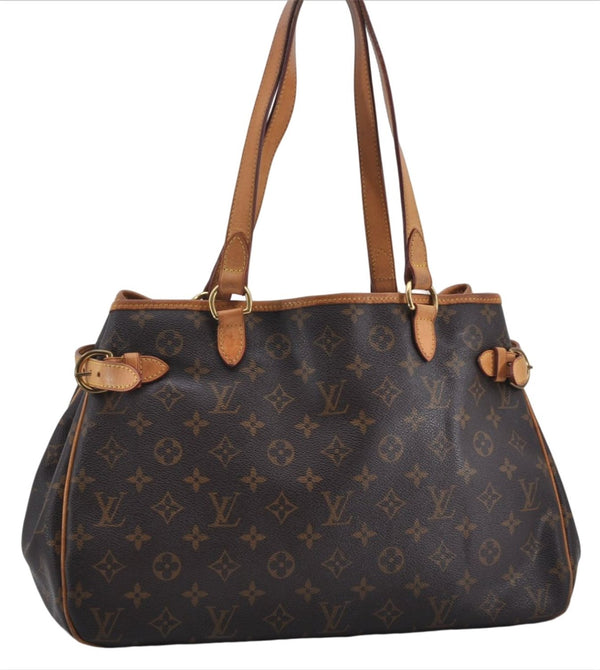 Authentic Louis Vuitton Monogram Batignolles Horizontal Tote Bag M51154 LV 7799E