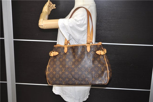 Authentic Louis Vuitton Monogram Batignolles Horizontal Tote Bag M51154 LV 7799E