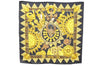 Authentic HERMES Carre 90 Scarf "L'OR DES CHEFS" Silk Black 7800D