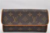 Authentic Louis Vuitton Monogram Pochette Twin PM Shoulder Bag M51854 LV 7802E