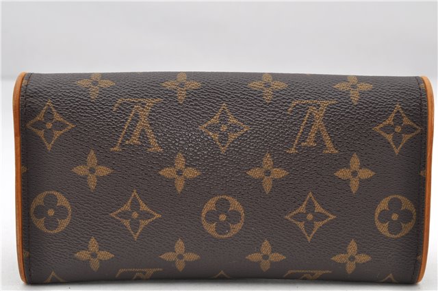 Authentic Louis Vuitton Monogram Pochette Twin PM Shoulder Bag M51854 LV 7802E