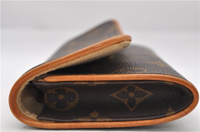 Authentic Louis Vuitton Monogram Pochette Twin PM Shoulder Bag M51854 LV 7802E