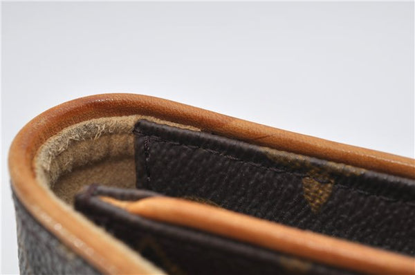 Authentic Louis Vuitton Monogram Pochette Twin PM Shoulder Bag M51854 LV 7802E