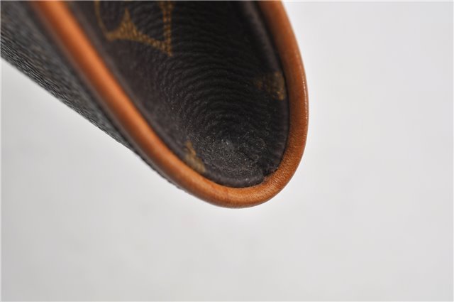 Authentic Louis Vuitton Monogram Pochette Twin PM Shoulder Bag M51854 LV 7802E