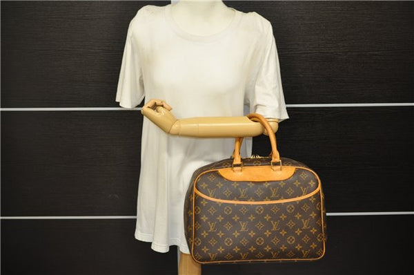 Authentic Louis Vuitton Monogram Deauville Hand Bag Purse M47270 LV 7803D