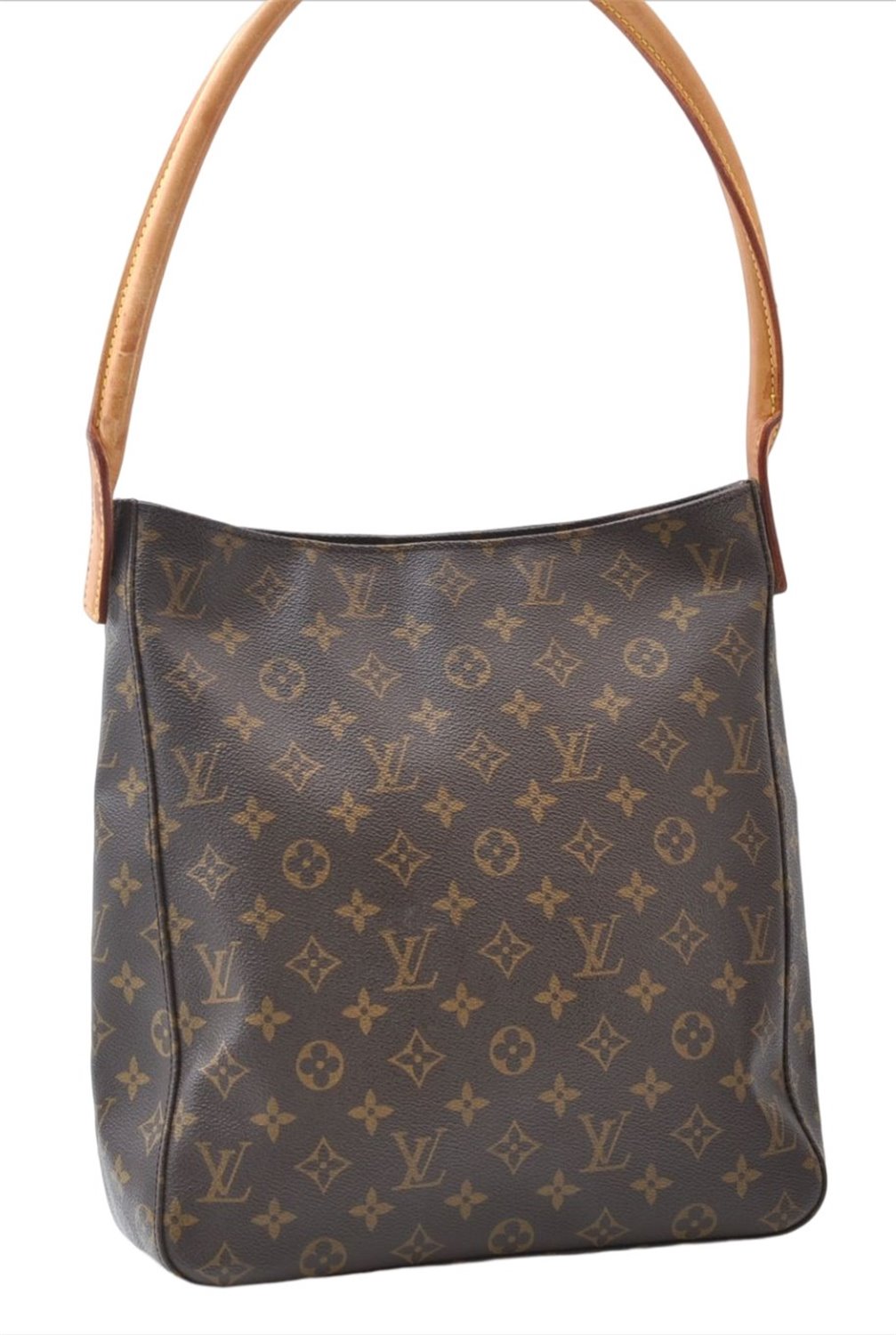 Authentic Louis Vuitton Monogram Looping GM Shoulder Bag Purse M51145 LV 7803E
