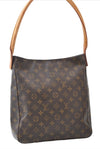 Authentic Louis Vuitton Monogram Looping GM Shoulder Bag Purse M51145 LV 7803E