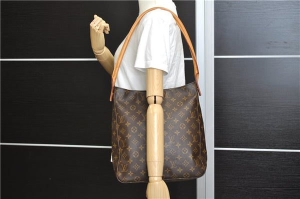 Authentic Louis Vuitton Monogram Looping GM Shoulder Bag Purse M51145 LV 7803E