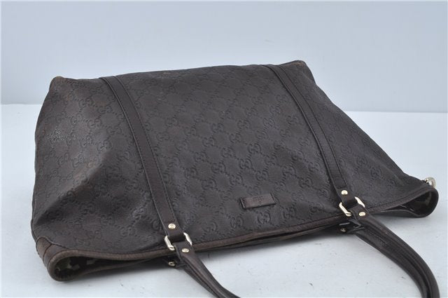 Authentic GUCCI Guccissima GG Leather Shoulder Tote Bag 197953 Brown 7804C
