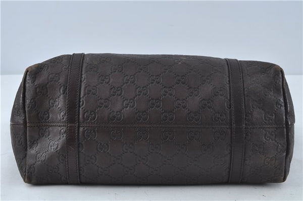 Authentic GUCCI Guccissima GG Leather Shoulder Tote Bag 197953 Brown 7804C