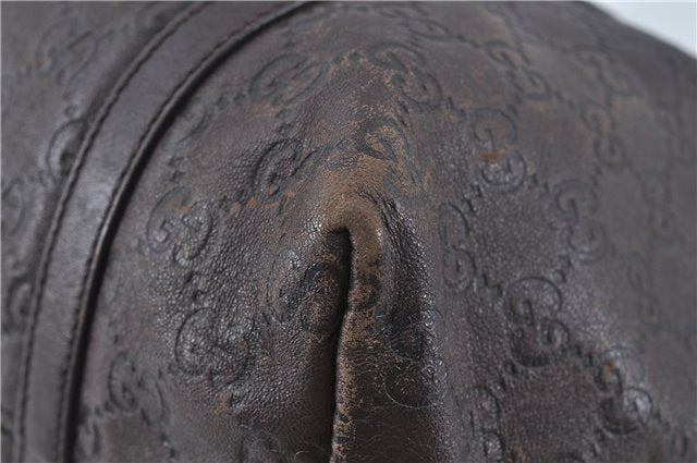 Authentic GUCCI Guccissima GG Leather Shoulder Tote Bag 197953 Brown 7804C