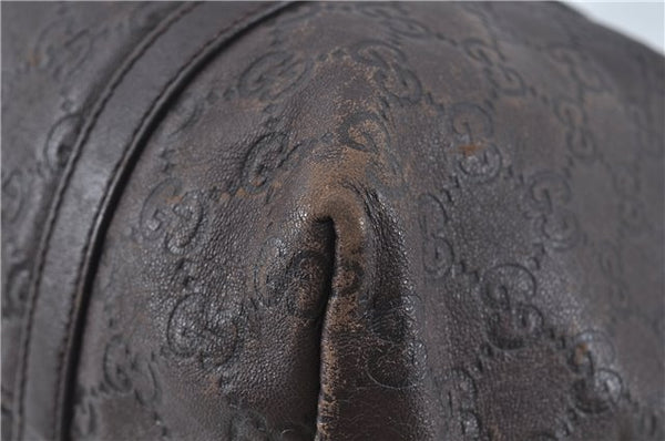 Authentic GUCCI Guccissima GG Leather Shoulder Tote Bag 197953 Brown 7804C