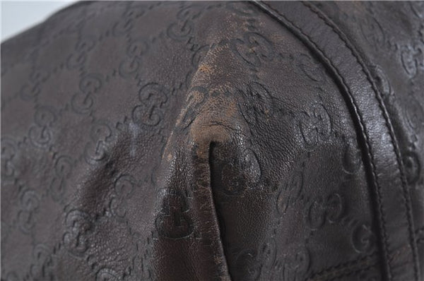 Authentic GUCCI Guccissima GG Leather Shoulder Tote Bag 197953 Brown 7804C