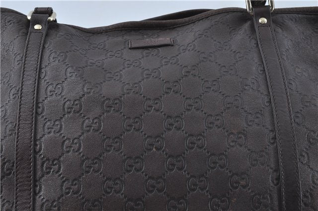 Authentic GUCCI Guccissima GG Leather Shoulder Tote Bag 197953 Brown 7804C