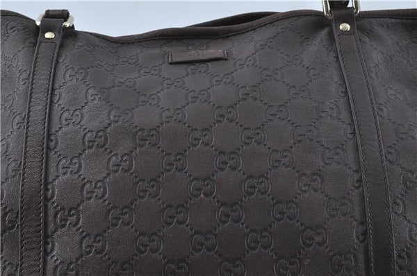 Authentic GUCCI Guccissima GG Leather Shoulder Tote Bag 197953 Brown 7804C