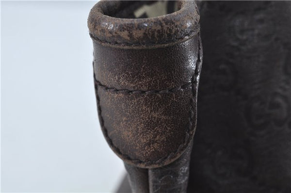 Authentic GUCCI Guccissima GG Leather Shoulder Tote Bag 197953 Brown 7804C