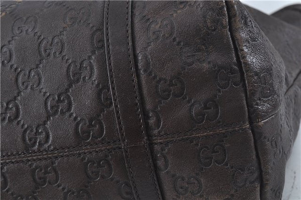 Authentic GUCCI Guccissima GG Leather Shoulder Tote Bag 197953 Brown 7804C