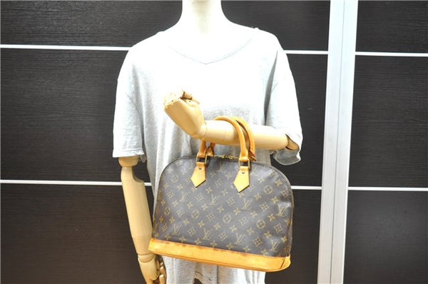 Authentic Louis Vuitton Monogram Alma Hand Bag Purse M51130 LV 7805F