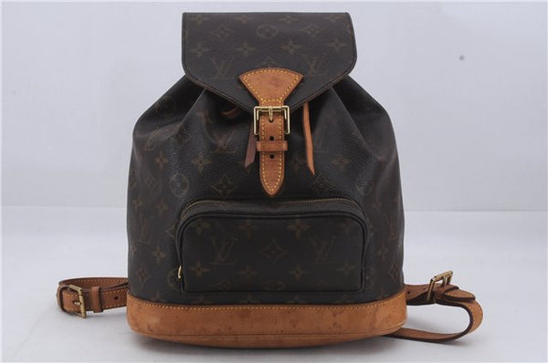 Authentic Louis Vuitton Monogram Montsouris MM Backpack M51136 LV 7808D