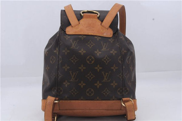 Authentic Louis Vuitton Monogram Montsouris MM Backpack M51136 LV 7808D