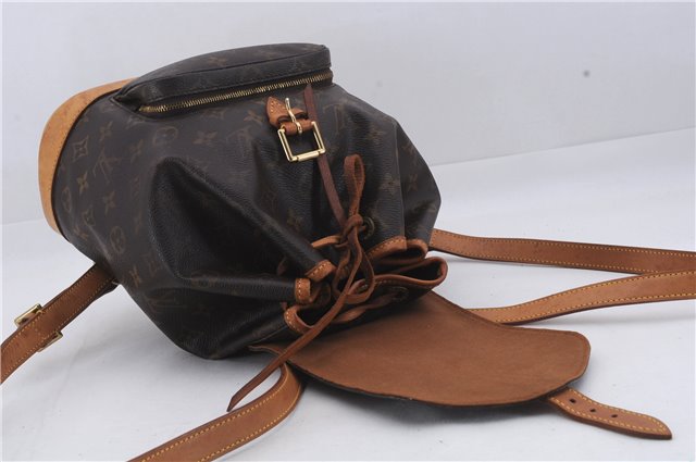 Authentic Louis Vuitton Monogram Montsouris MM Backpack M51136 LV 7808D