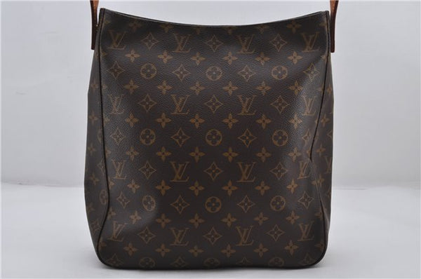 Authentic Louis Vuitton Monogram Looping GM Shoulder Bag M51145 LV 7808E